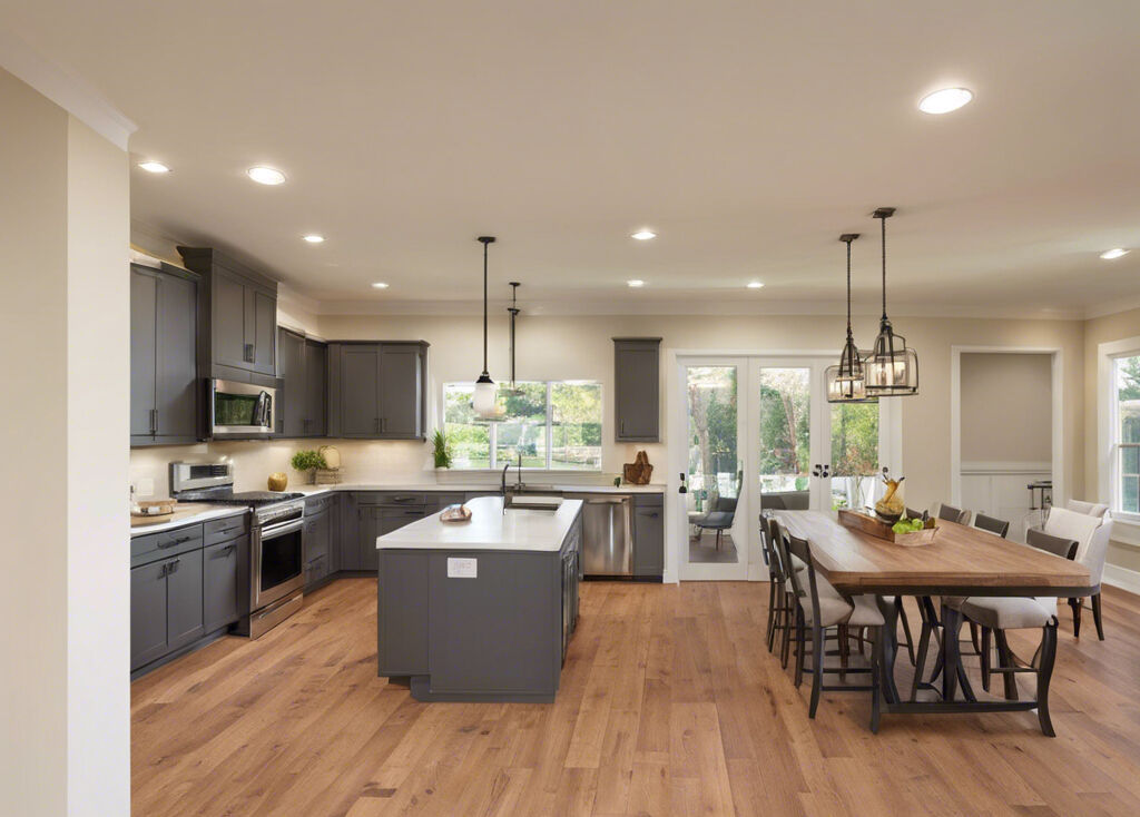 expanded kitchen living space