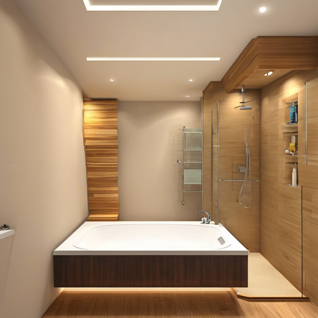 enhanced bathroom build out living space