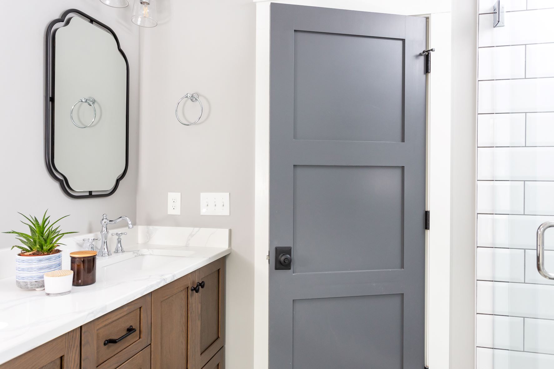 bathroom reomdeling with new door