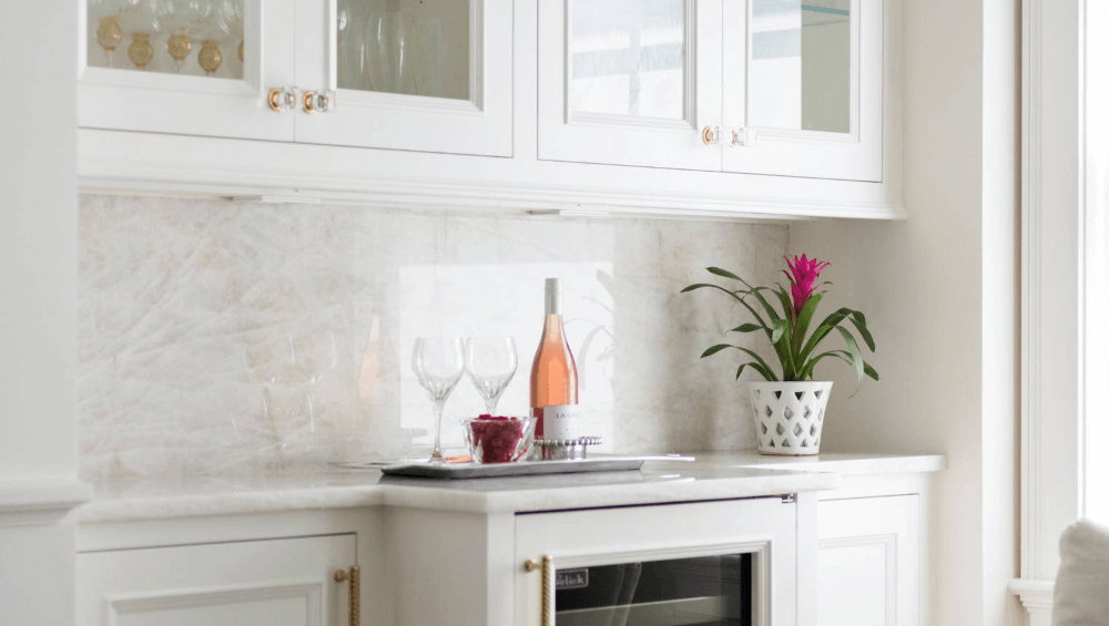 built in dry bar ideas with modern minimalist design