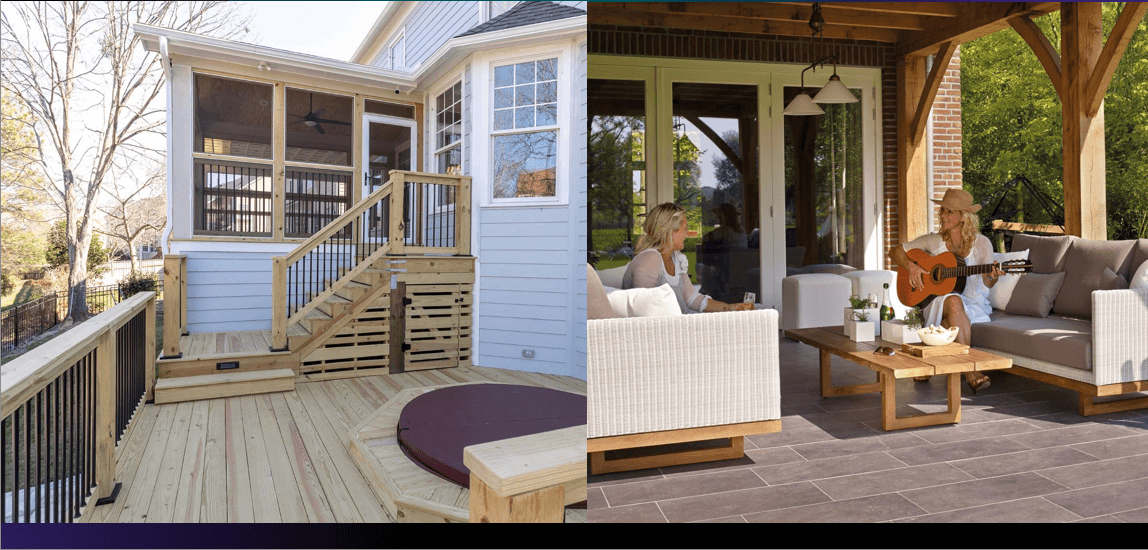 deck vs patio comparing which option is best for outdoor living