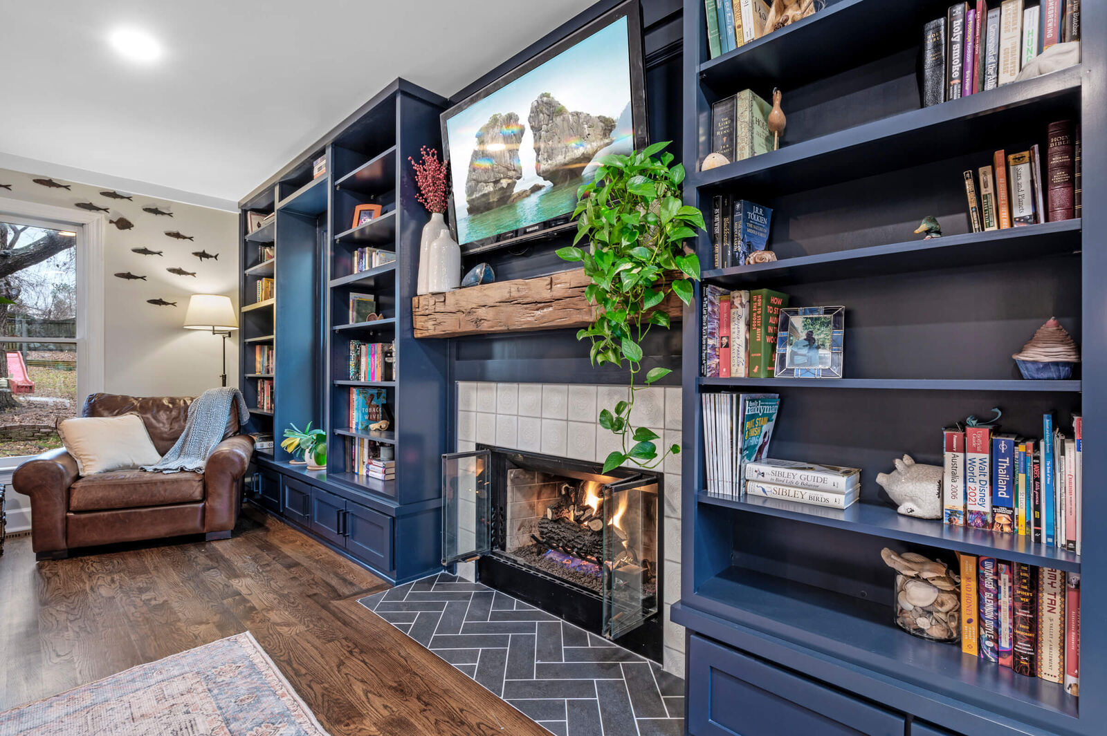 Finished home remodel interior after renovation