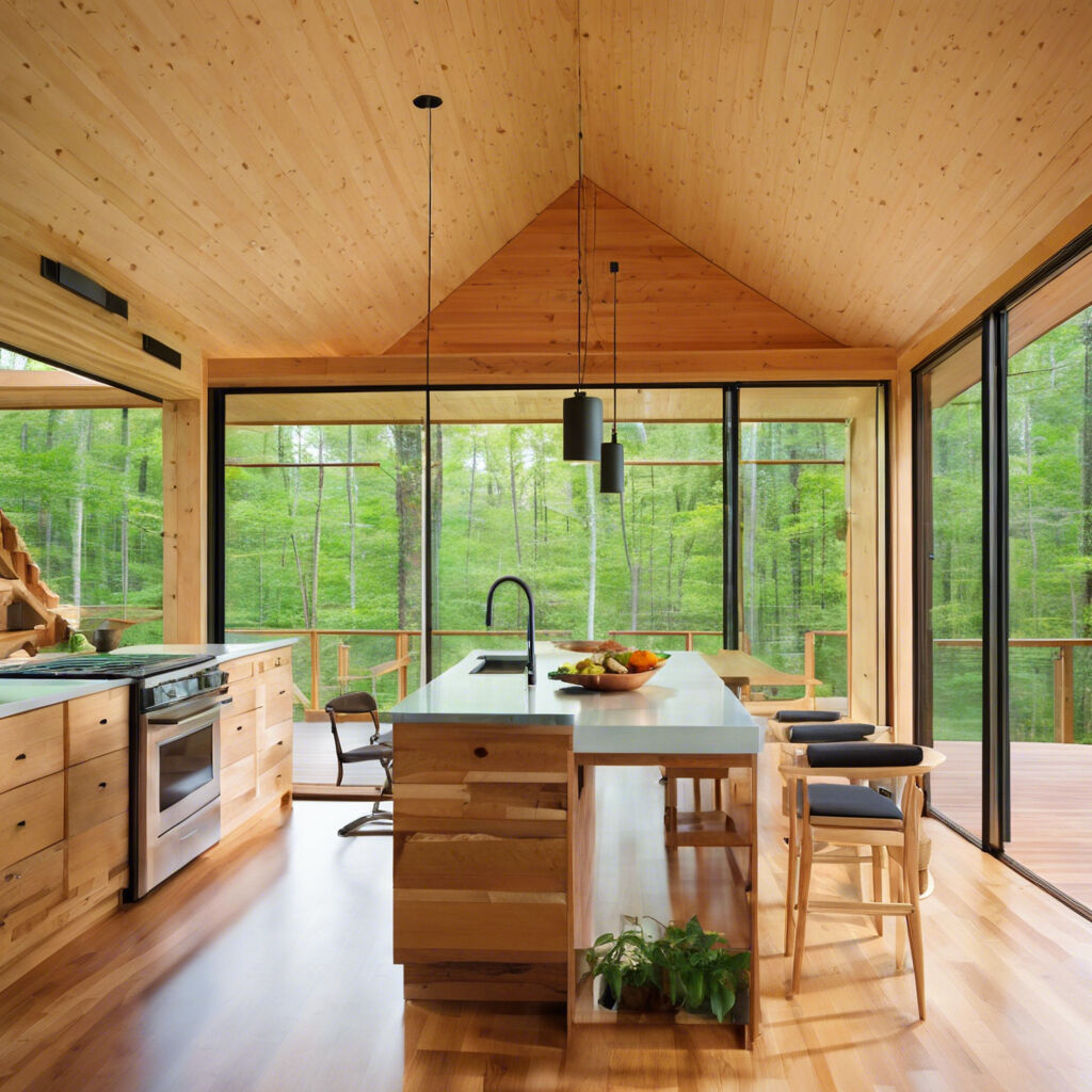home with natural timber and warm wood tones