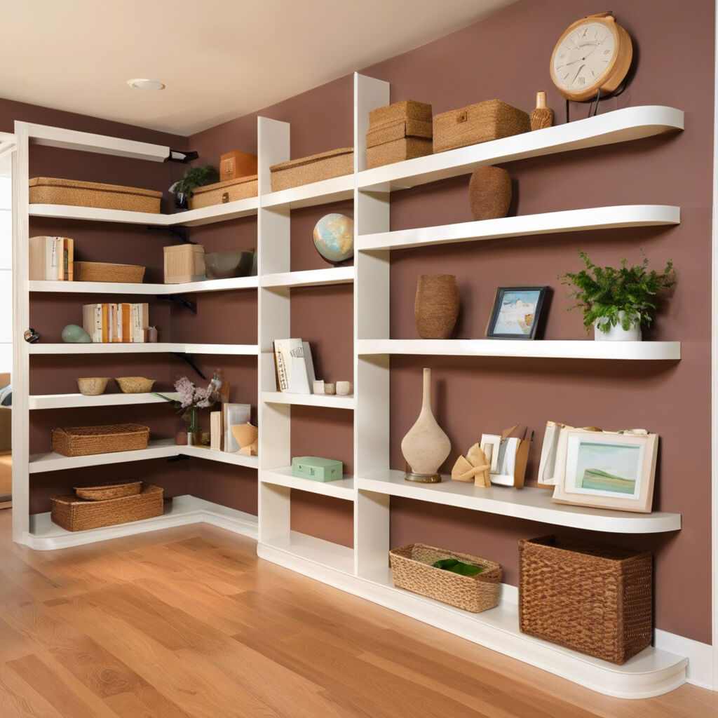 home organization with shelving